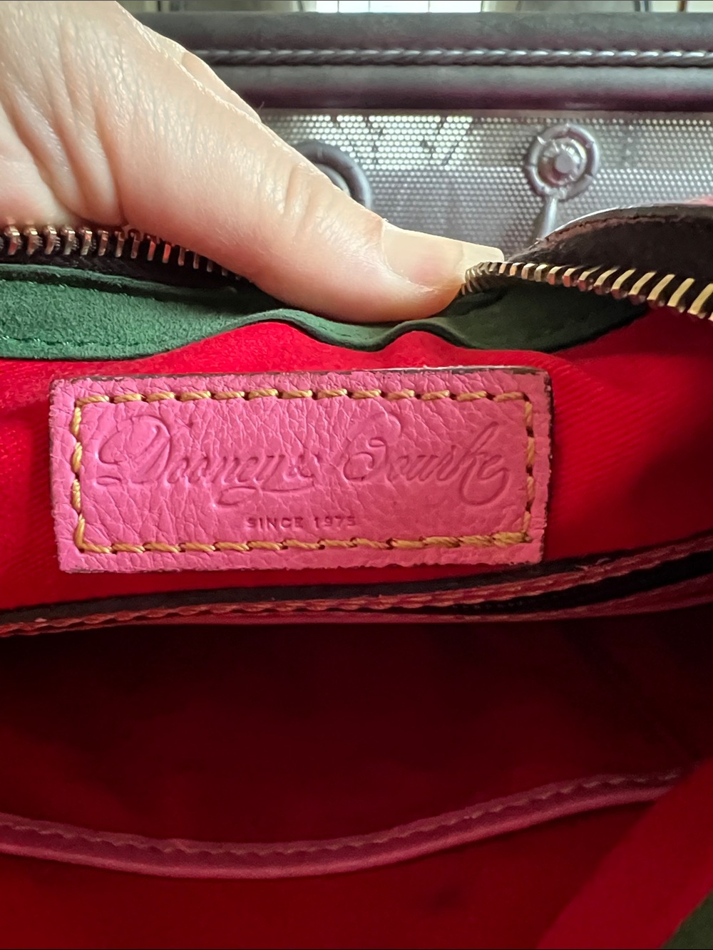 Dooney & Bourke Florentine Leather Huntington Crossbody Bag - Picture 6 of 16